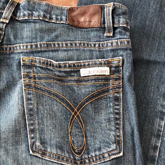 Vintage Calvin Klein Flare Leg Jeans - Size 10 - Picture 5 of 5
